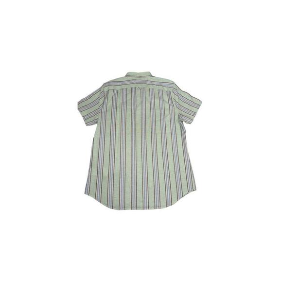 NWT Ben Sherman Mens Short Sleeve Button Up Striped Shirt Large - Picture 4 of 6